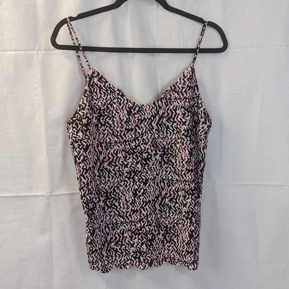 Halogen Size Small (Oversized) Cami in Black and Pink